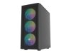 Obudowa Shobo SH8F ARGB Midi tower z oknem czarna